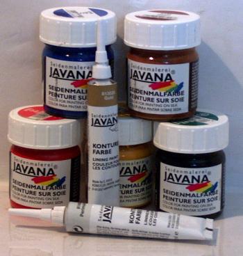 Production Javana Silk paints
